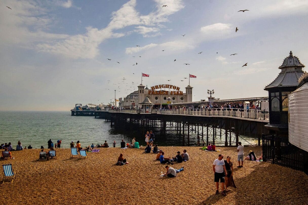 Brighton beach, East Sussex