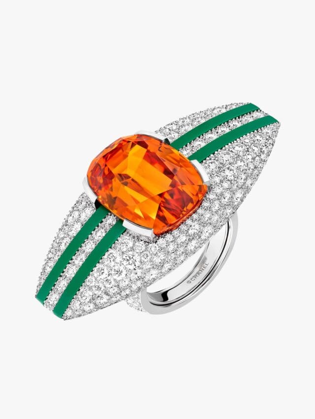 chanel graphic line ring