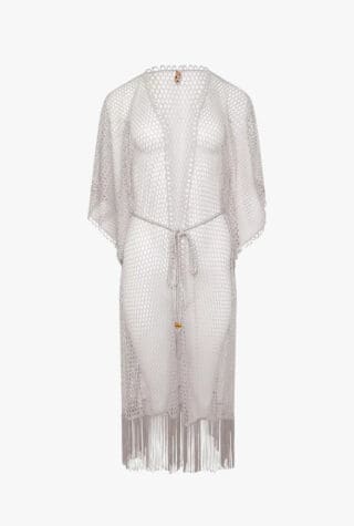Naia Beach Rosa mesh kaftan
